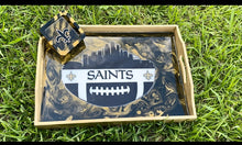 Load image into Gallery viewer, New Orleans Saints tray set
