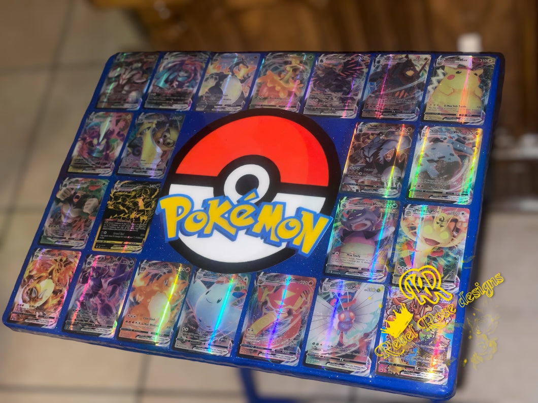 Pokémon trading card table