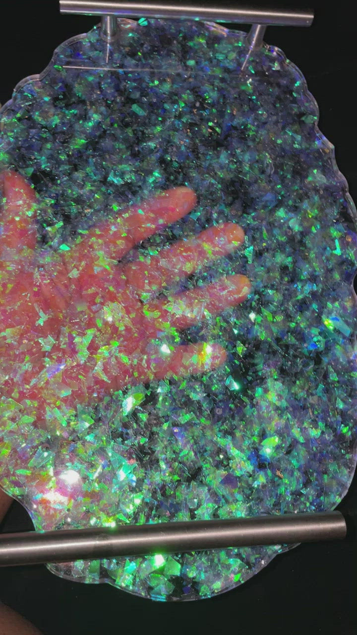 Iridescent glitter Tray