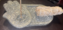 Load image into Gallery viewer, Hamsa incense holder with matching tray
