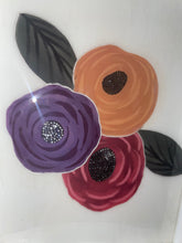 Load image into Gallery viewer, White floral decorative tray
