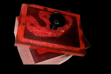 Load image into Gallery viewer, Red and black drippy jewelry box
