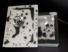Load image into Gallery viewer, Black &amp; White drippy Jewelry box
