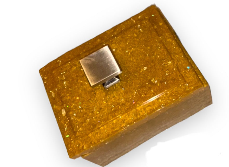 Gold with sliver foil jewelry box