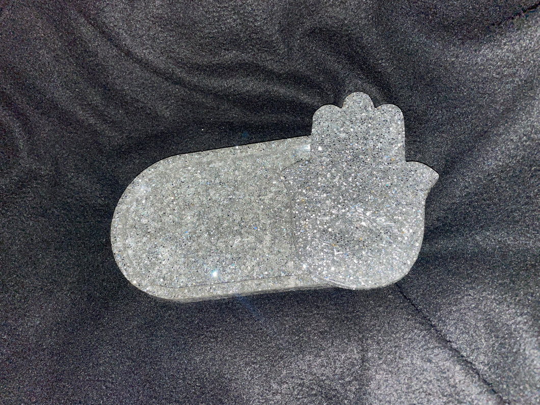 Hamsa incense holder with matching tray